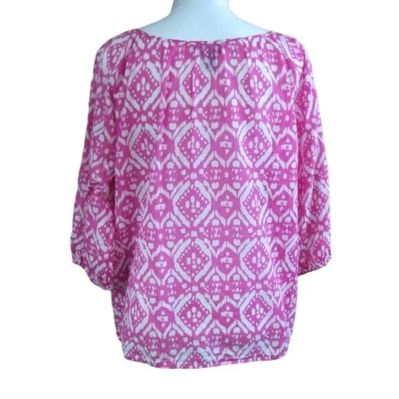 Gap cotton ikat pullover with tassels M - Picture 3 of 5